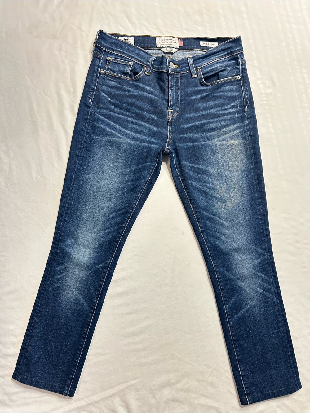 Lucky Brand Brooke Skinny Jeans Women’s 6/28 Medium Wash Made in USA Denim